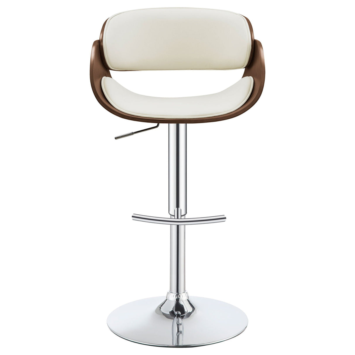Ergonomic Adjustable Bar Stool - Ivory