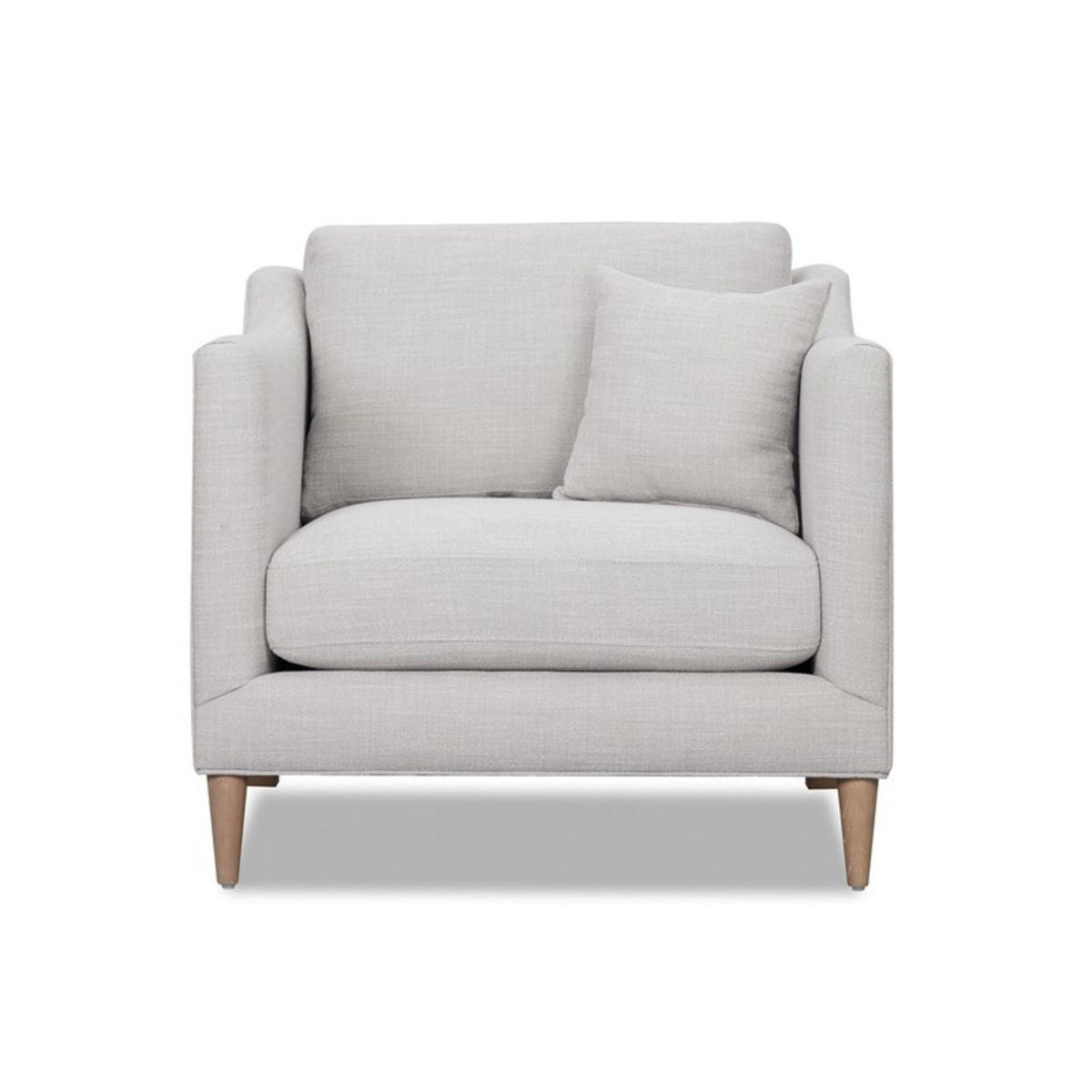 Chair With High Track Arms - Beige
