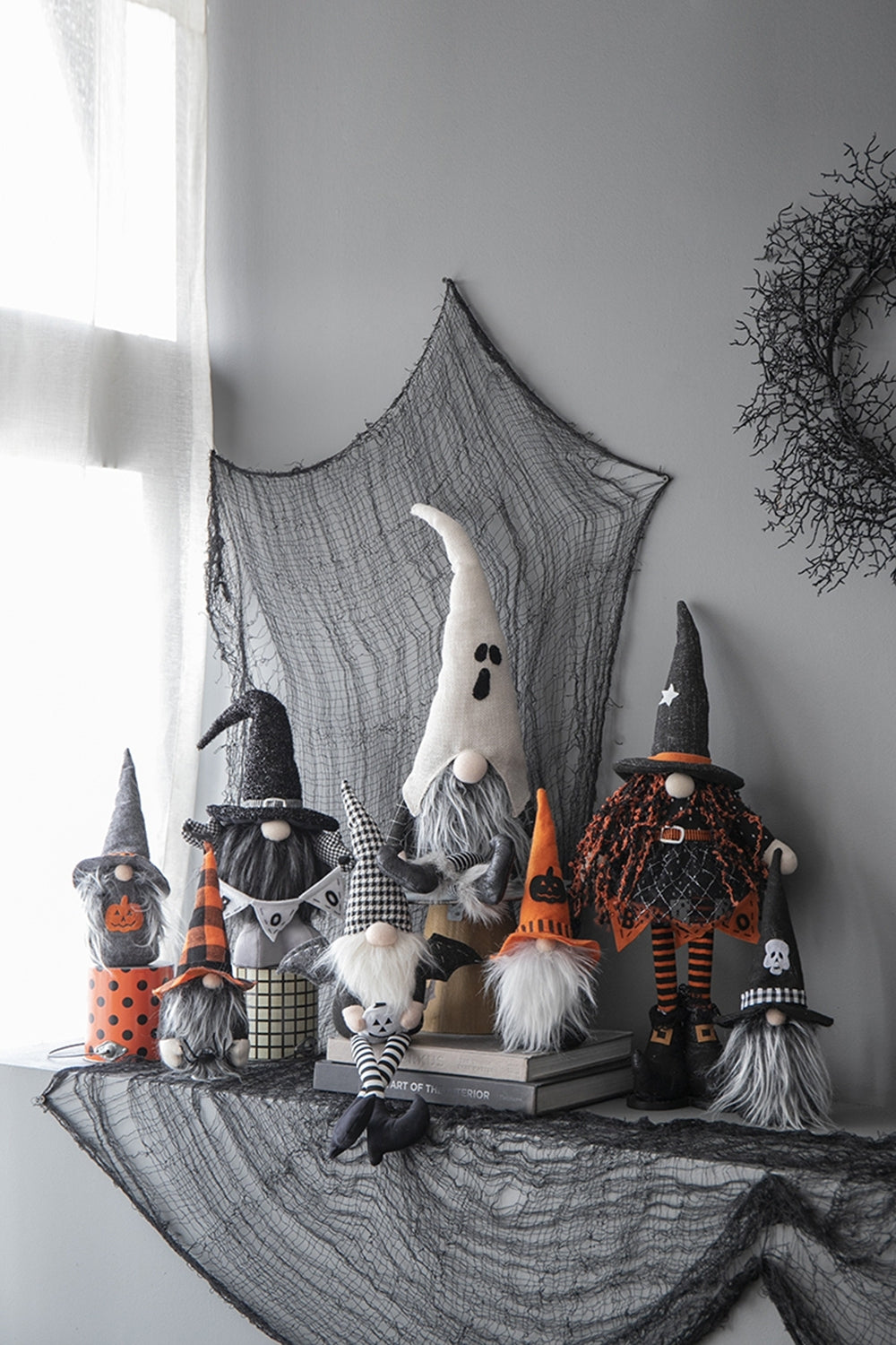 Grand Ghost Gnome With Striped Limbs