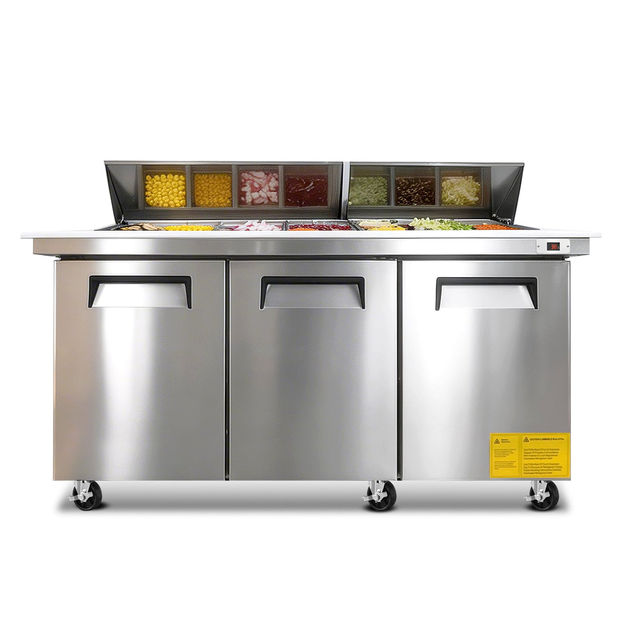 Orikool 72M IN Commercial Refrigerators Sandwich & Salad Prep Table