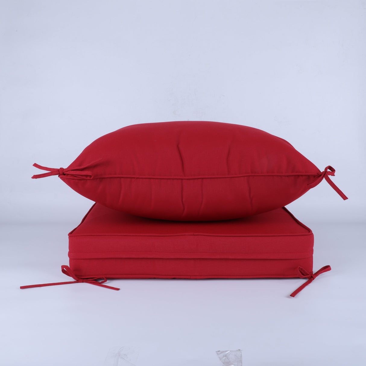 24x24 Inch Outdoor Deep Seat Cushion Set - Red