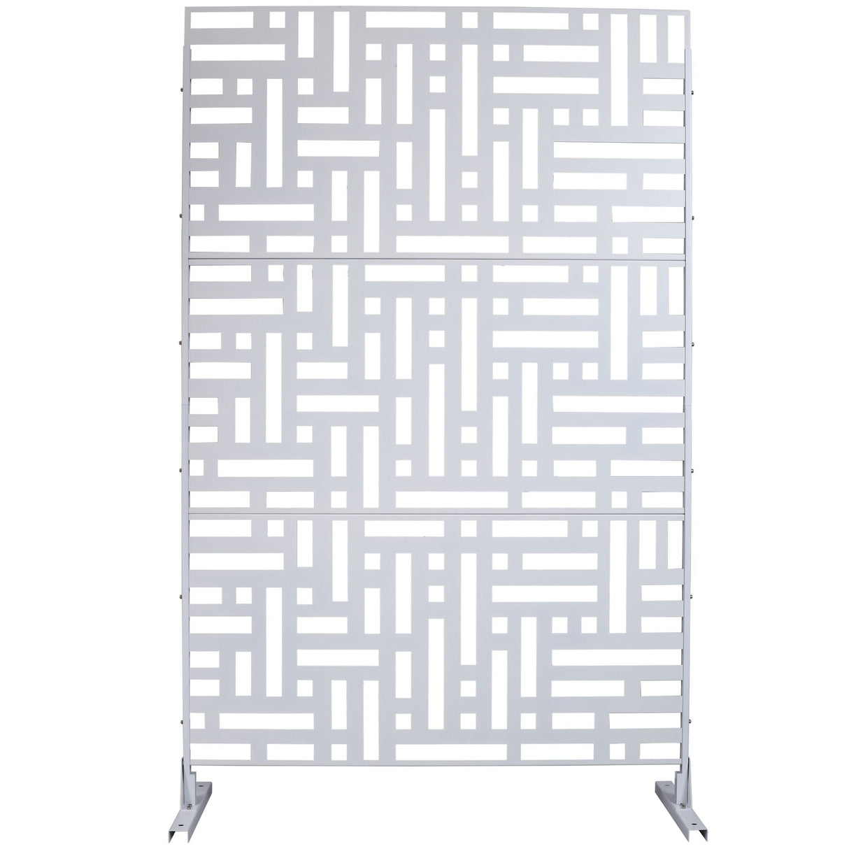 Decorative Freestanding Metal Privacy Screen For Indoor & Outdoor Use