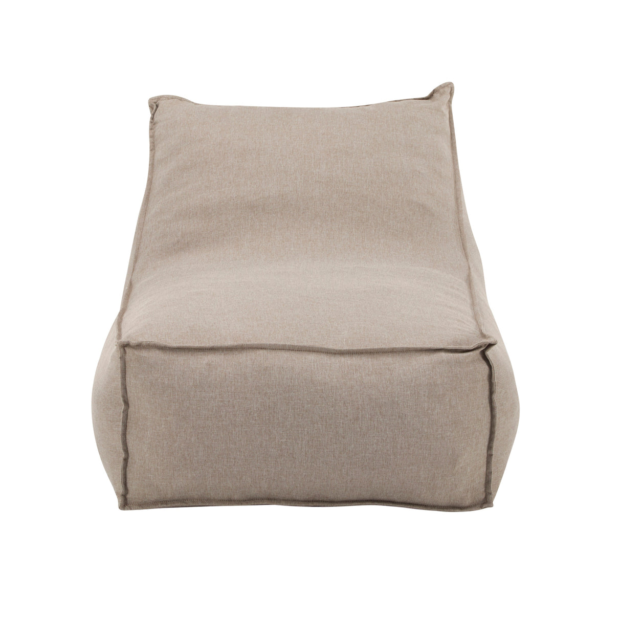 Perry Outdoor Bean Bag Lounge Chair Set of 2 in Beige