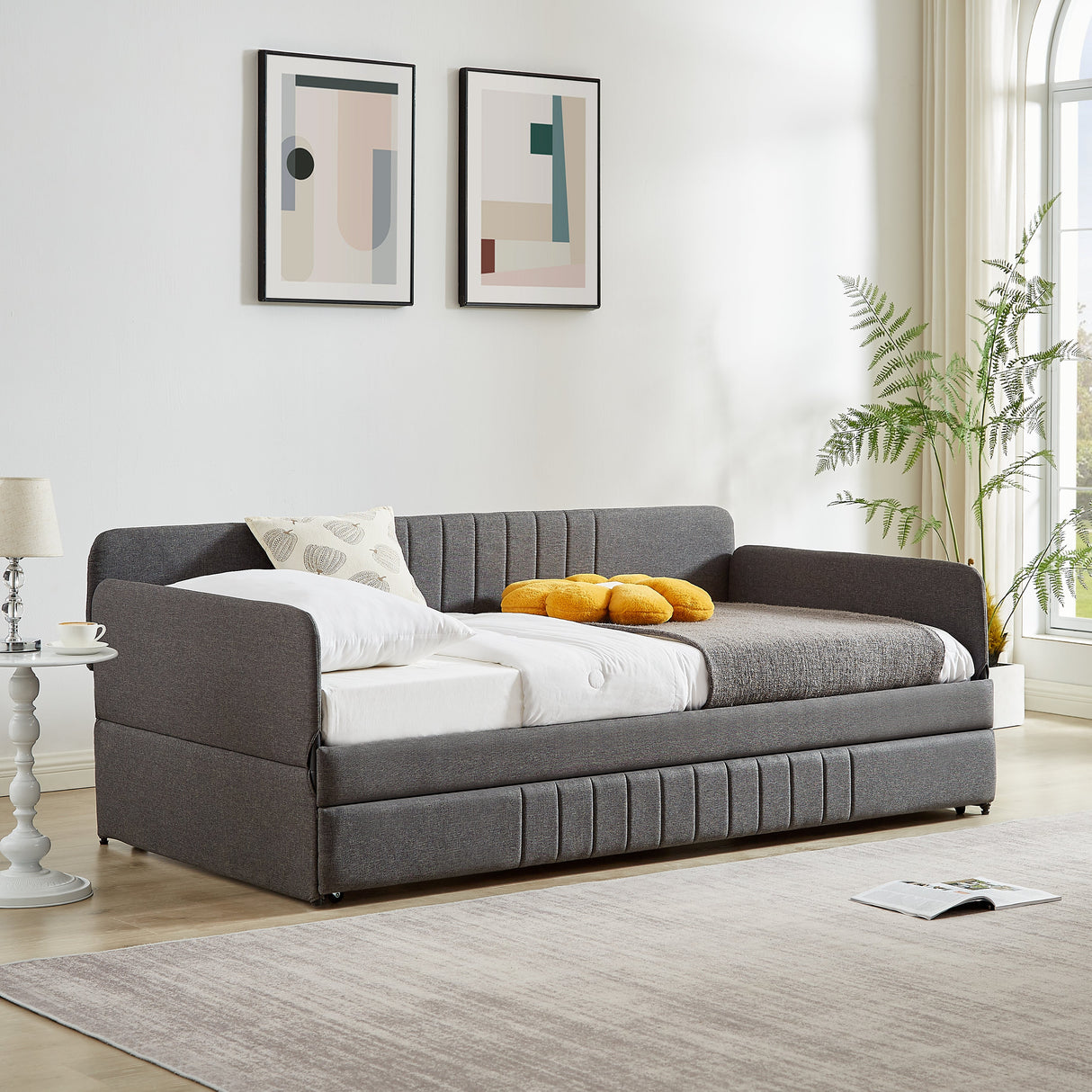 Daybed, Sofa Bed with Trundle Twin Size