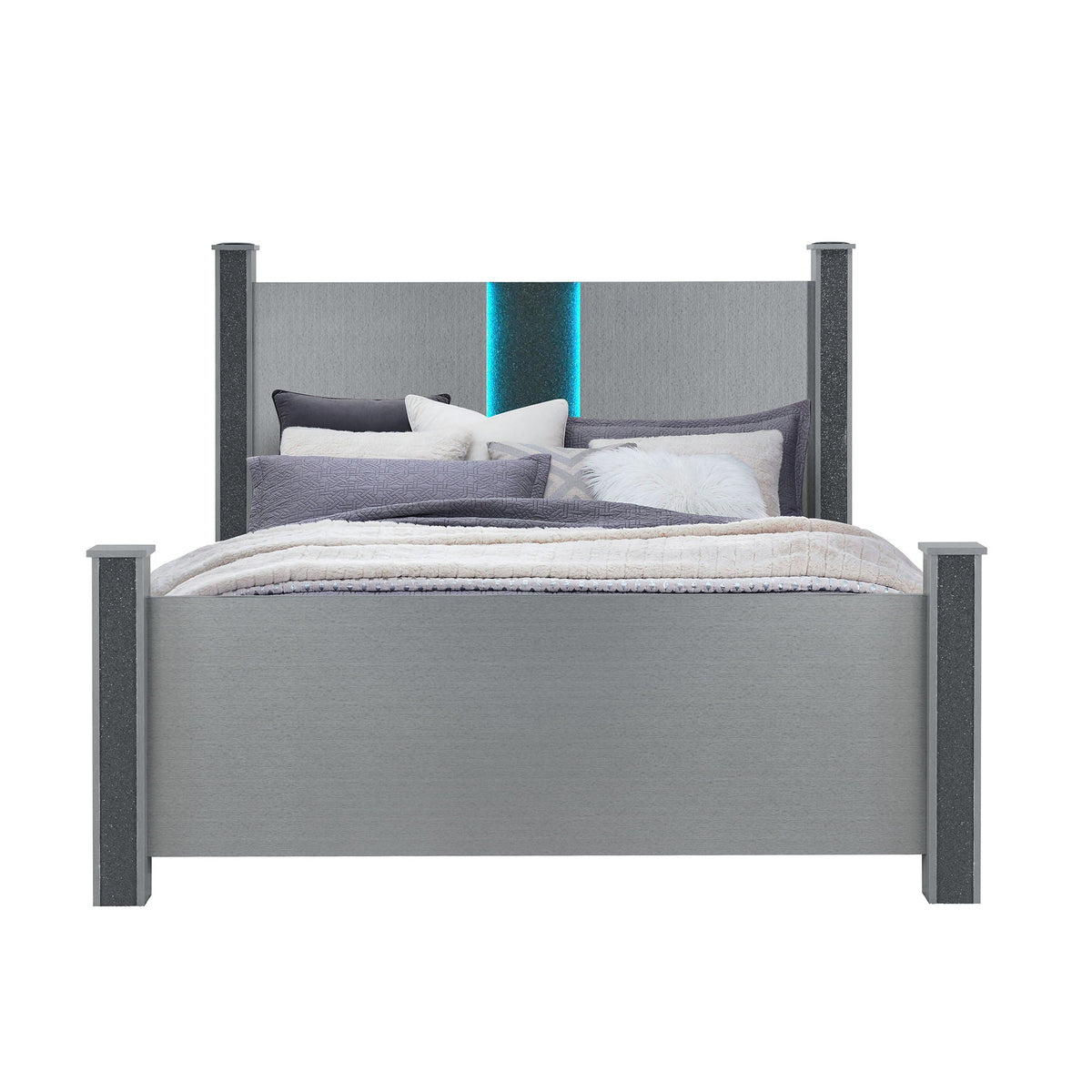Lorenzo - Bed With Speakers And Glittered Detailing