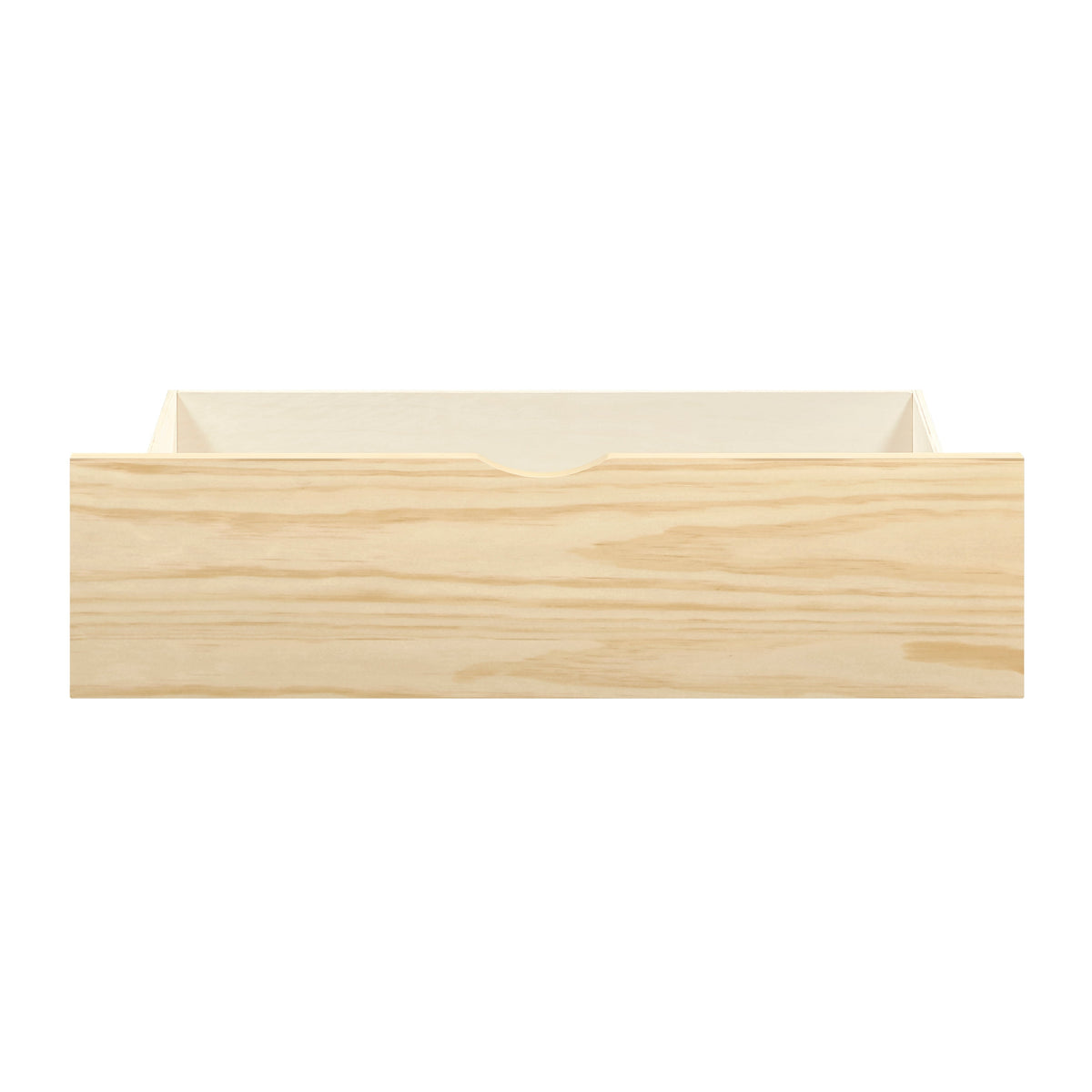 Natural Pine Finish 2pcs Storage Boxes with Caster Wheels