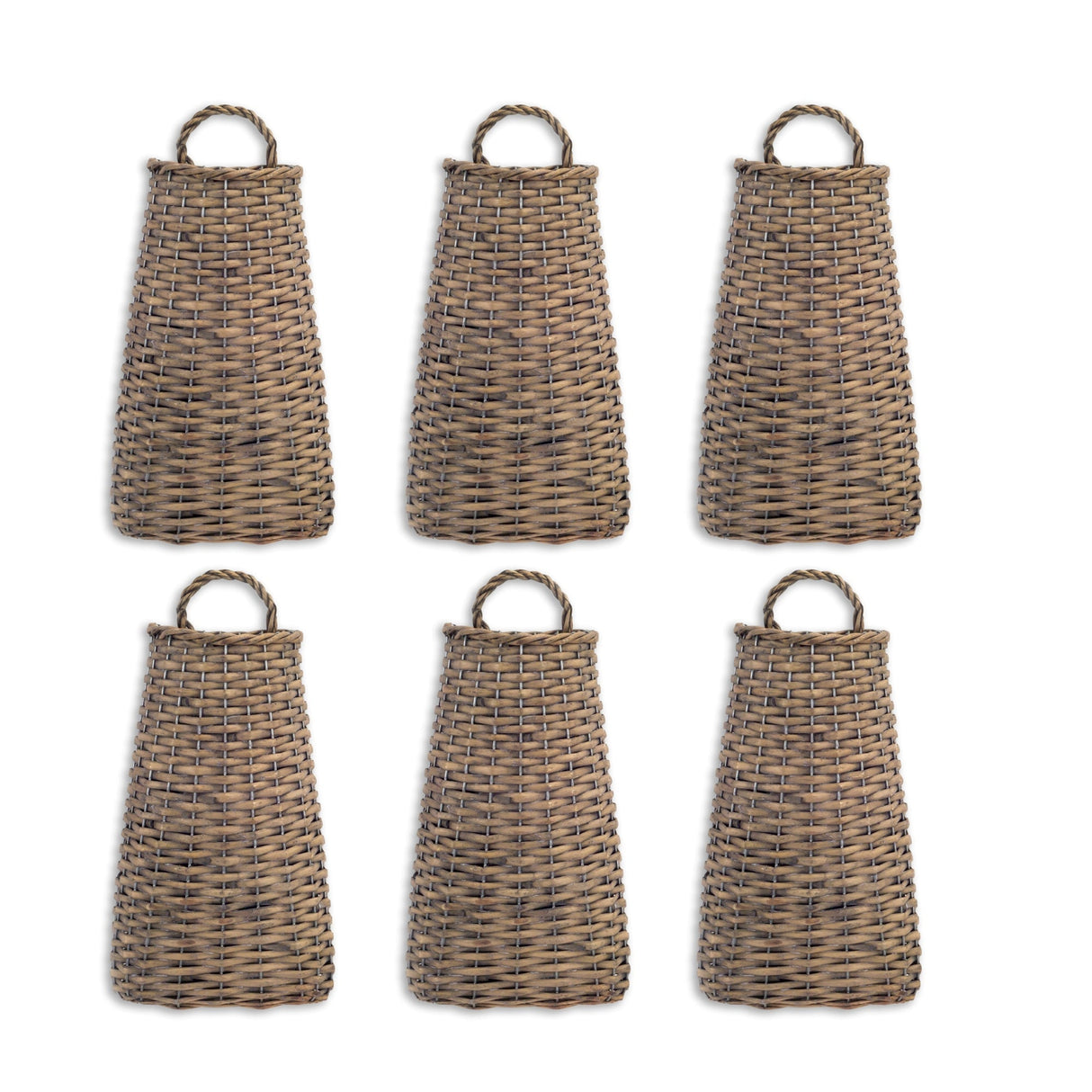 Woven-willow-wall-basket-(set-of-6)-Decorative-Baskets-&-Storage