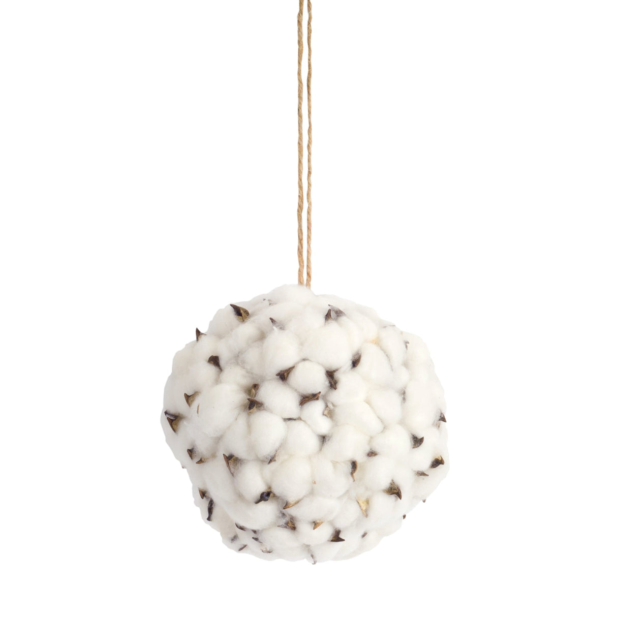 Cotton Orb with Twine Hanger (Set of 6)