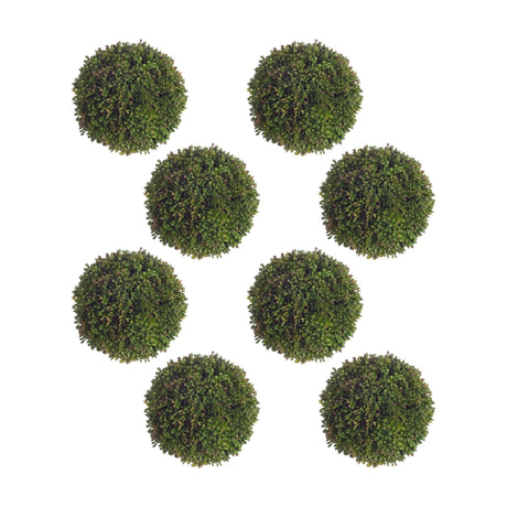 Boxwood-Sedum-Orb-(Set-of-8)-Artificial-Non-Flowering-Plants