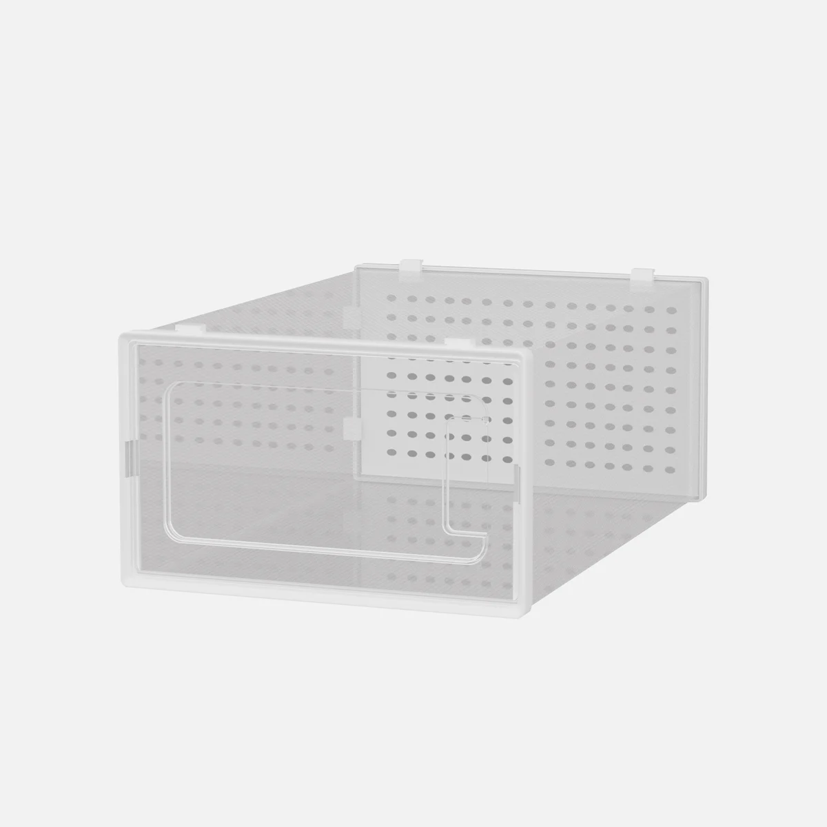 12 Pack of Plastic Stackable Shoe Boxes