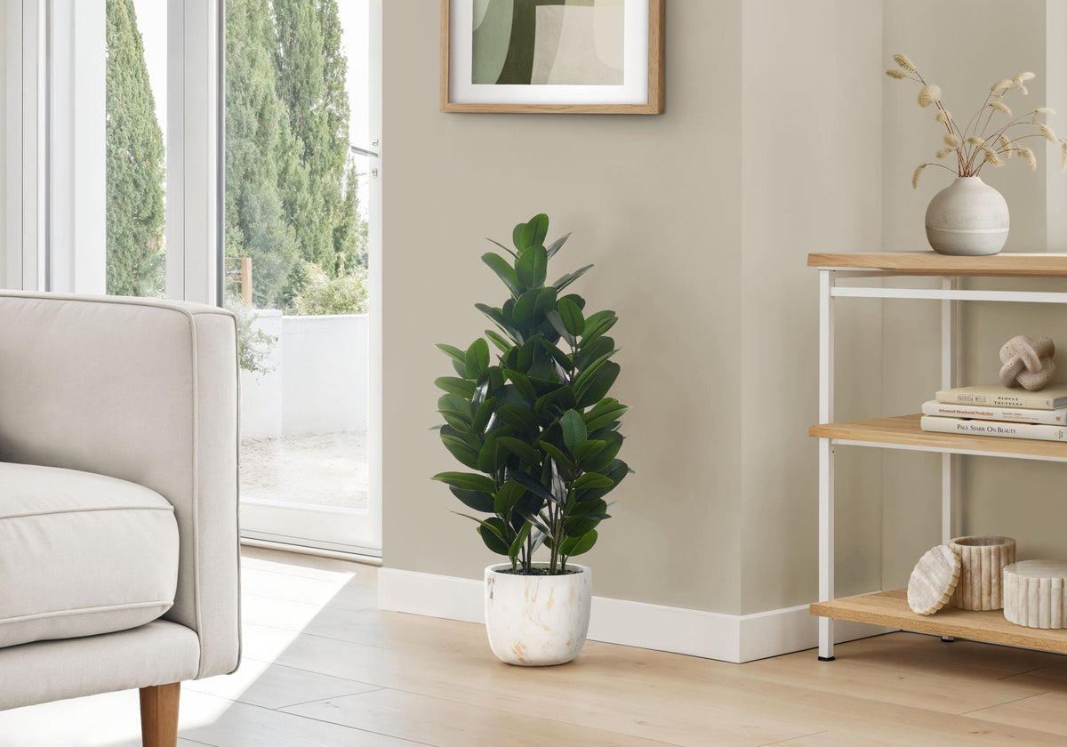 31" Tall, Artificial Plant, Garcinia Tree, Indoor, Faux, Fake, Floor, Greenery, Potted, Real Touch, Decorative - Green / White