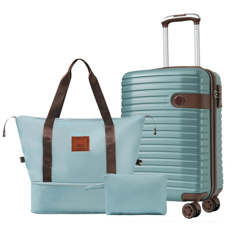 Luggage-Sets-3-Piece-Carry-on-Luggage-22x14x9-Airline-Approved,-Lightweight-Hardshell-ABS-Suitcases-with-Wheels,-20-inch,-Blue-Luggage-Sets