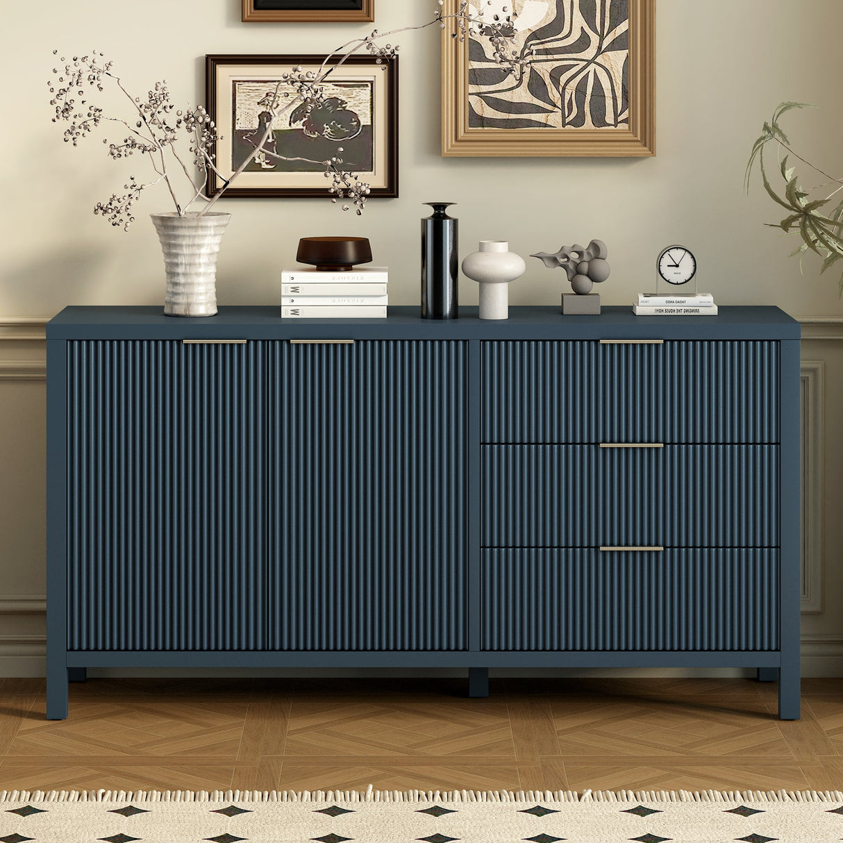 Fluted Sideboard Cabinet