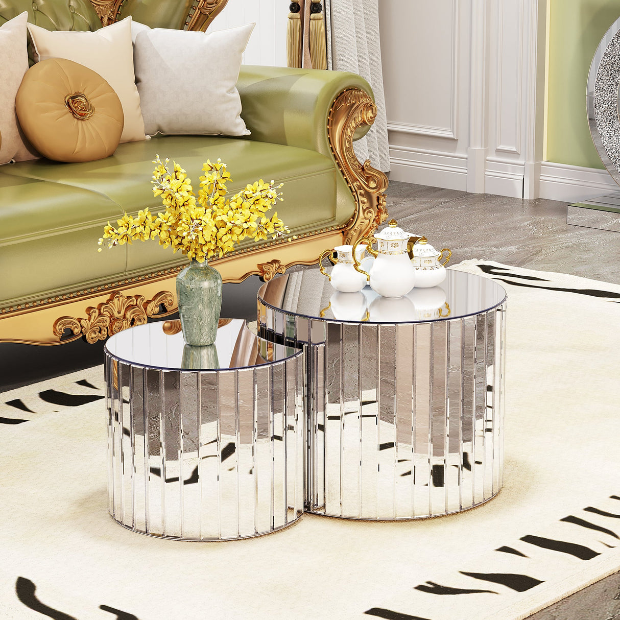 Luxury Mirror Coffee Table