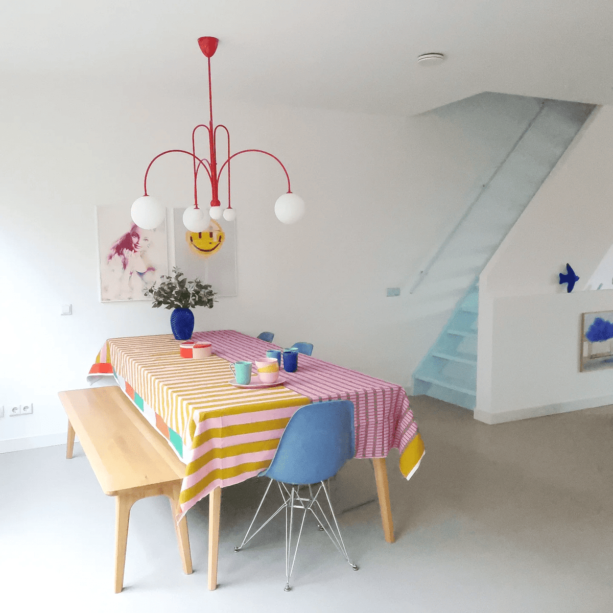 Globella | 6-Head Pendant Chandelier with Glass Globes, Adjustable Drop for Dining Rooms