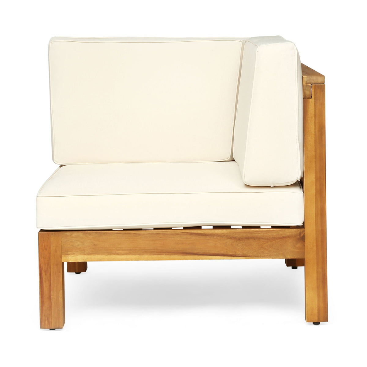 Brava - X Back 2 Seater Sectional Loveseat With Coffee Table