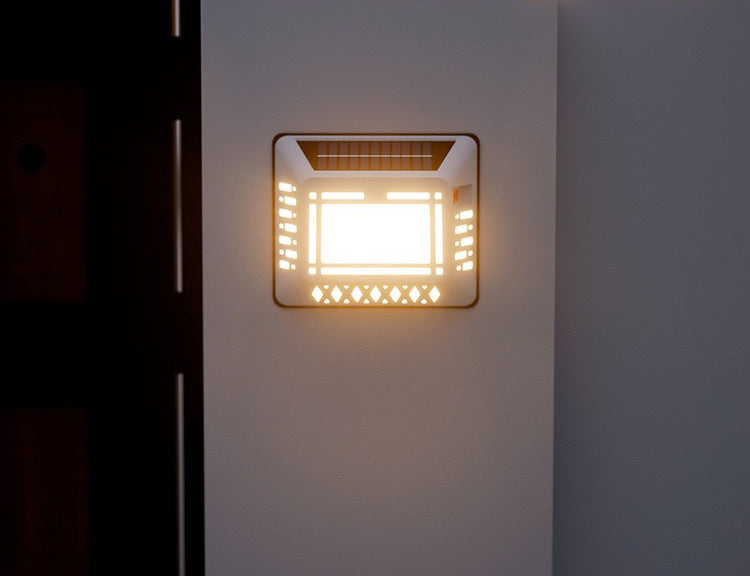 Solar LED Address Sign – Waterproof House Number Plaque, Customizable Numbers & Letters, Auto Dusk-to-Dawn Light, 8.1 x 6.9 Inches