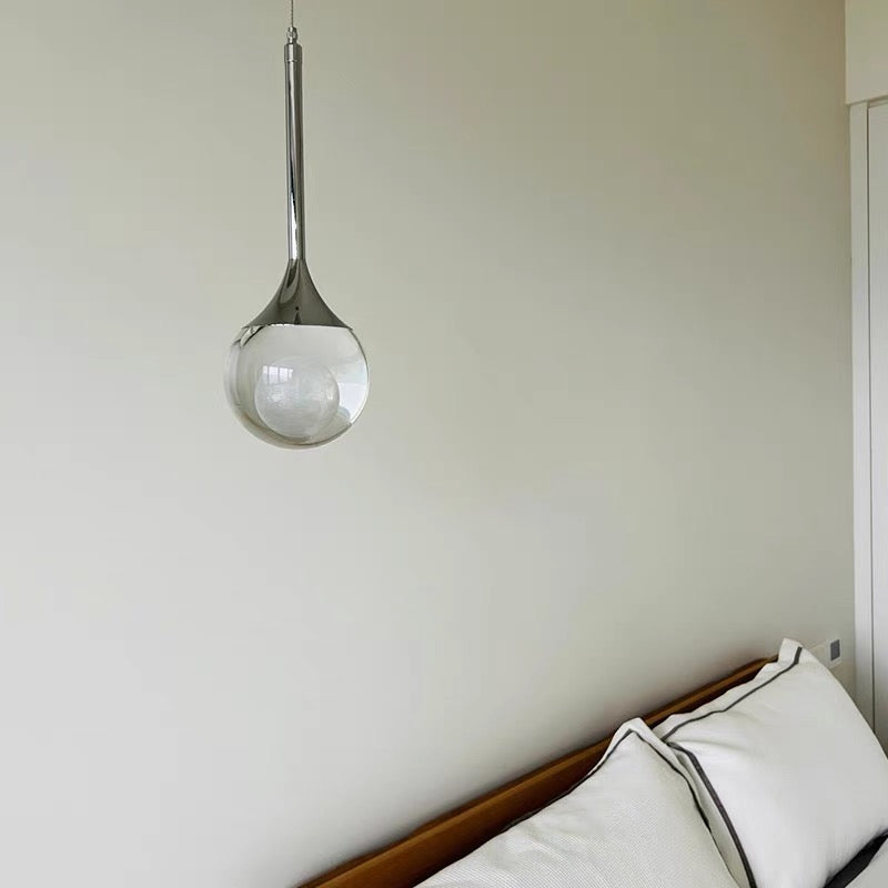 Minimalist Clear Glass Pendant Light Hanging Ceiling Fixture