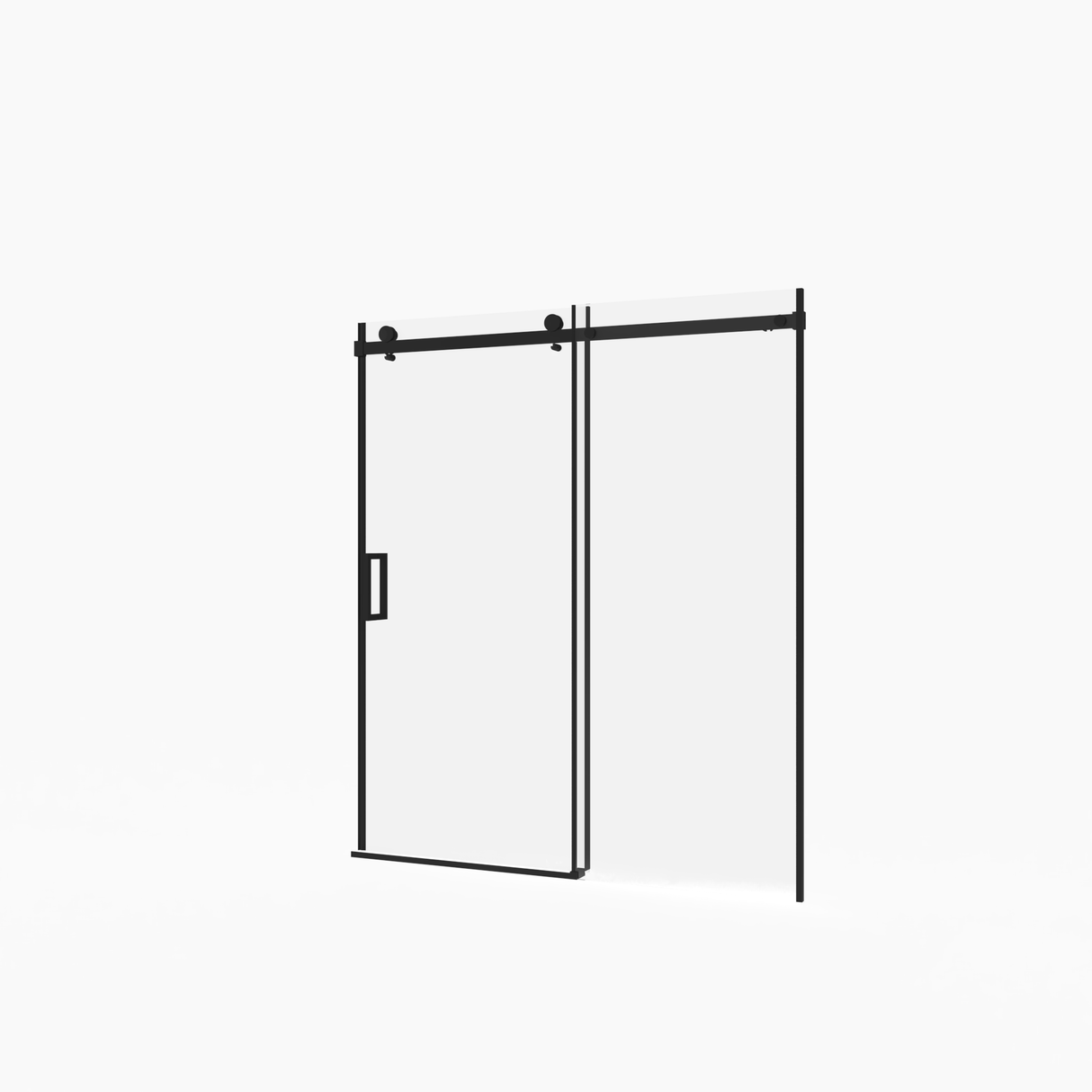 Frameless Sliding Shower Door - 5/16" Thick Tempered Glass
