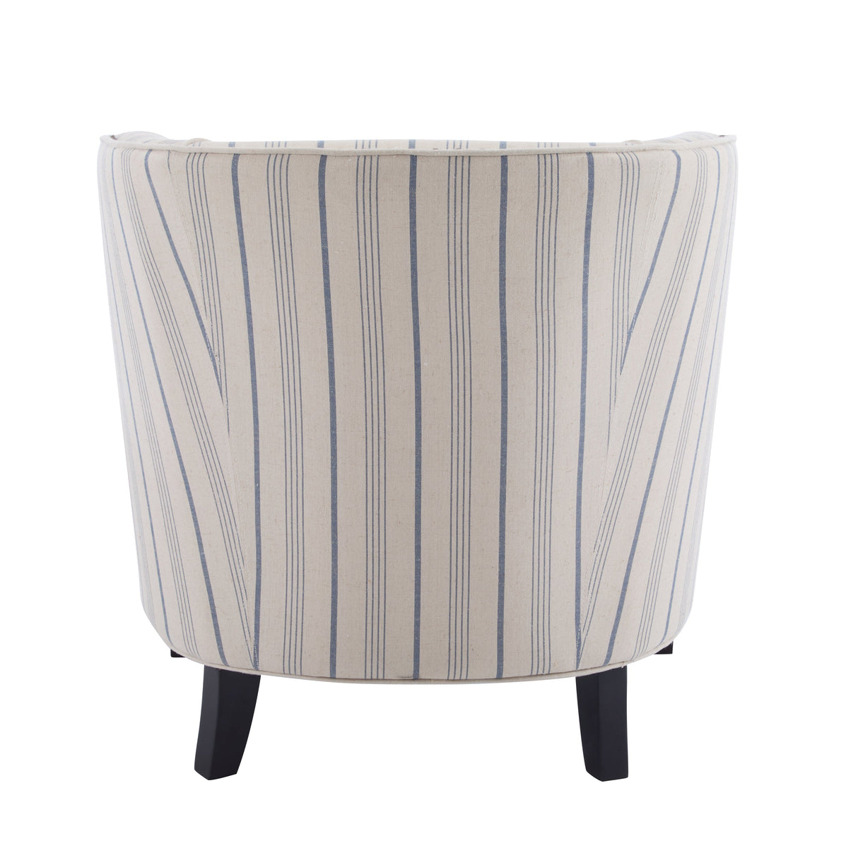 Upholstered Stripe Barrel Chair