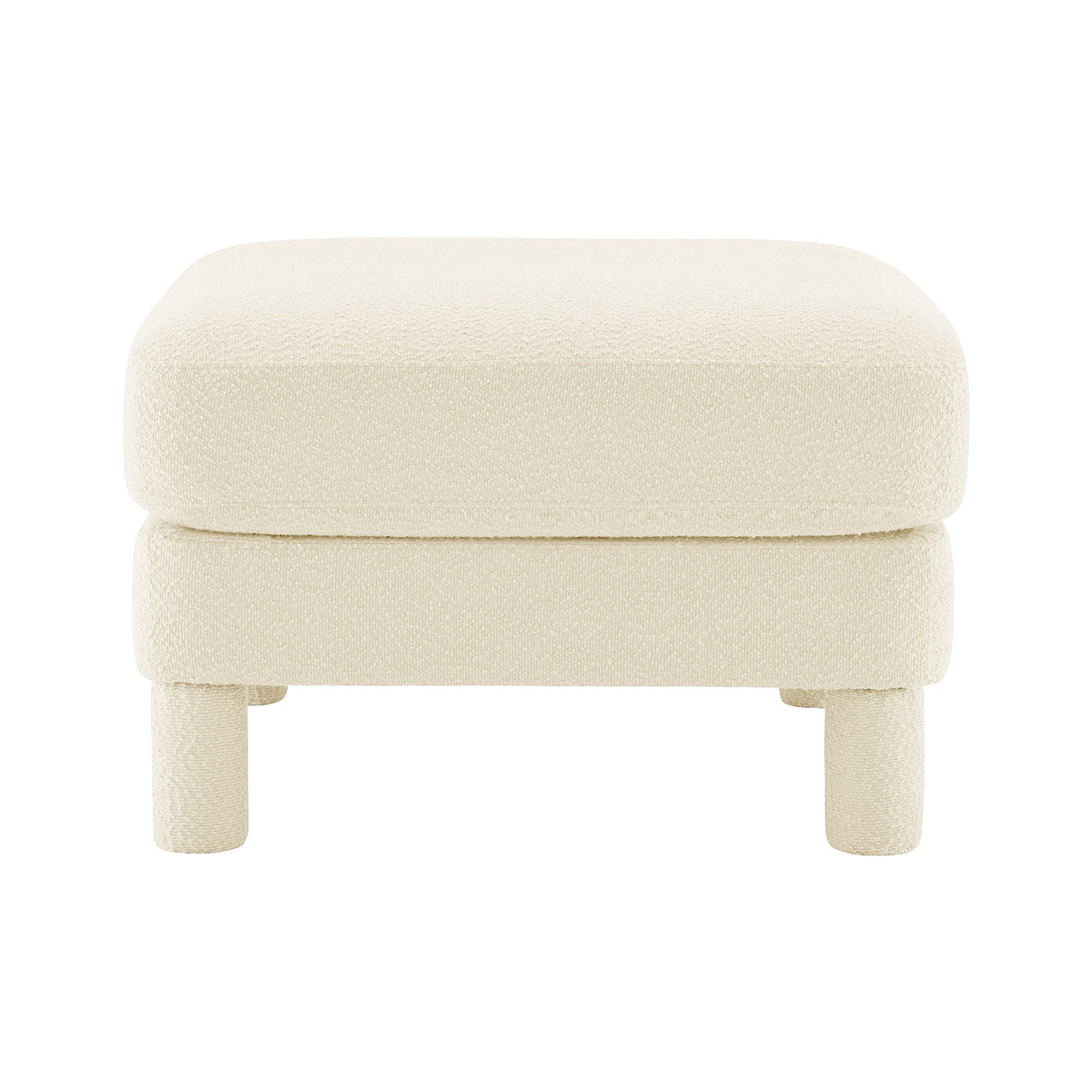 Polyester Beige Ottoman