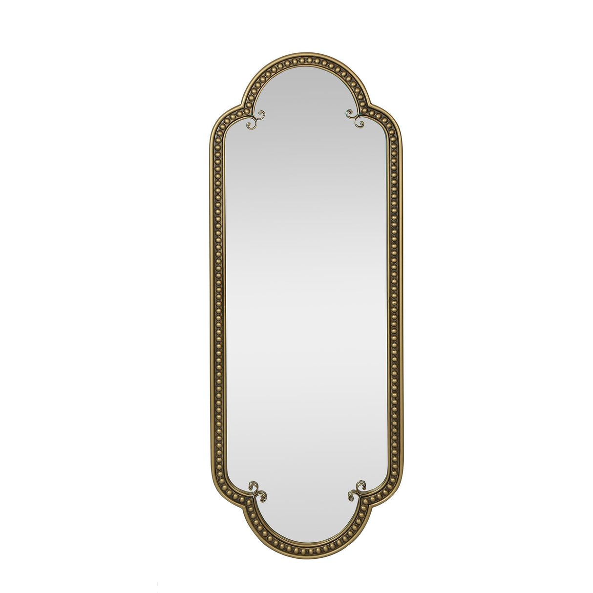 Scalloped Oval Wall Mirror, Vintage