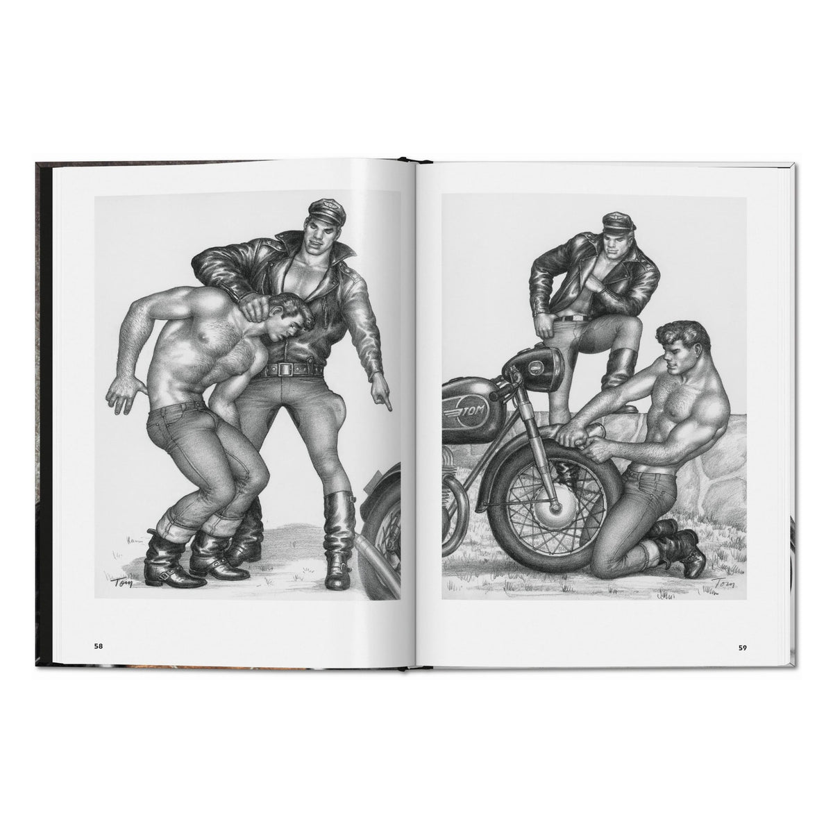 The Little Book of Tom. Bikers (German, French, English)