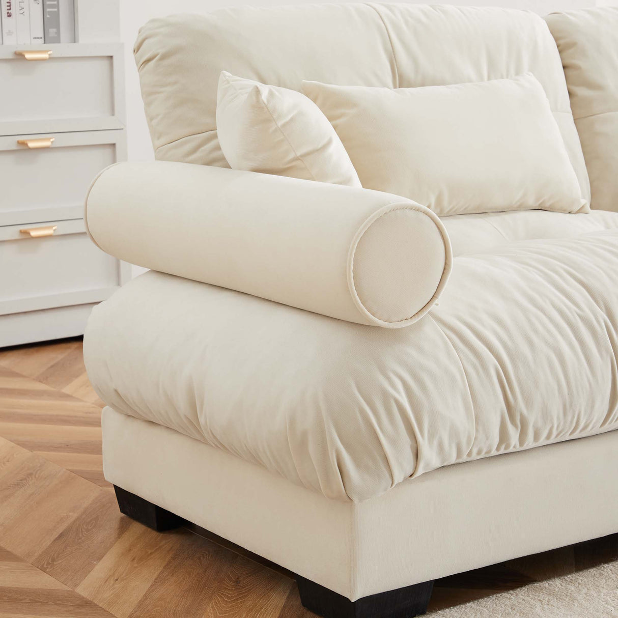 Modular Velvet Sofa Set