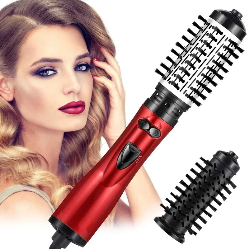 Ionic Rotating Hot Air Brush Hair Styler Dryer with 2 Brush Heads