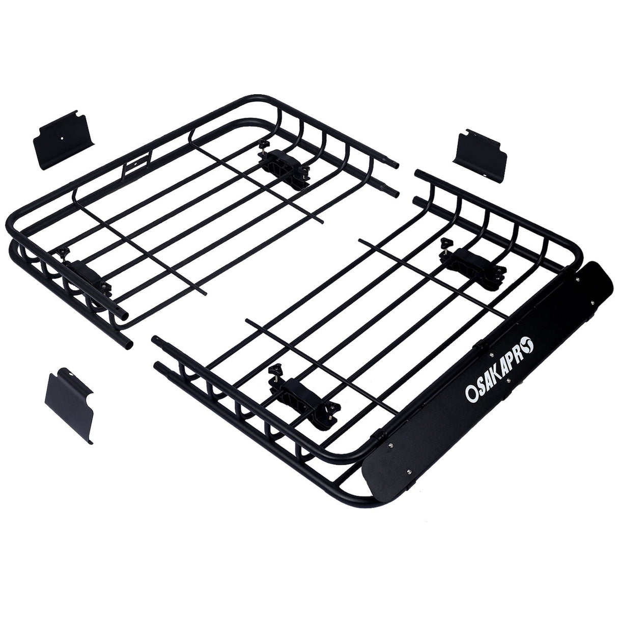 Motoring Rooftop Cargo Carrier Basket Steel Universal Fit Roof Rack