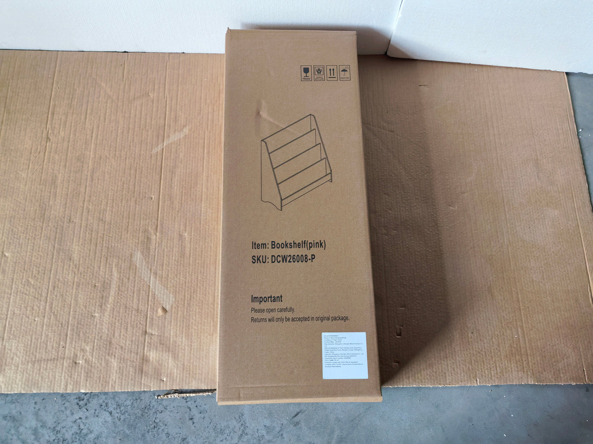 4-Tier Kids Bookshelf - Toddler Book Display Shelves