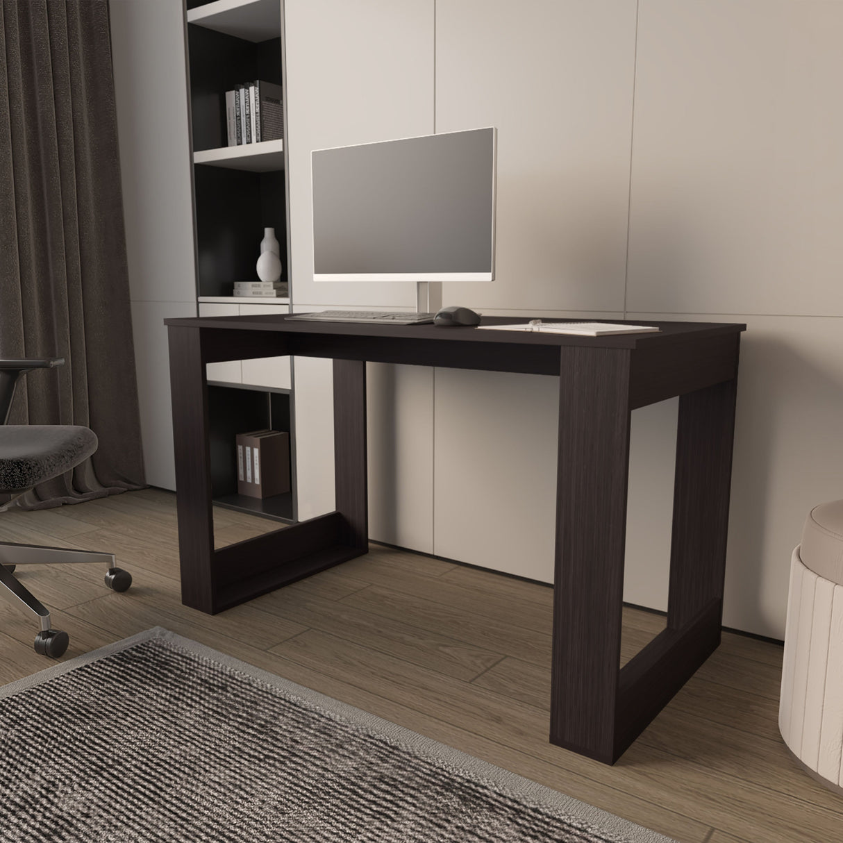 Aurora Writing Computer Desk with Ample Work Surface, Wengue
