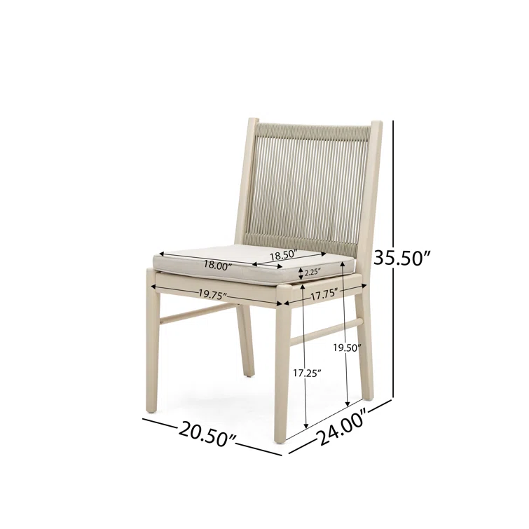 Cordoba Outdoor Dining Chairs, Set of 2
