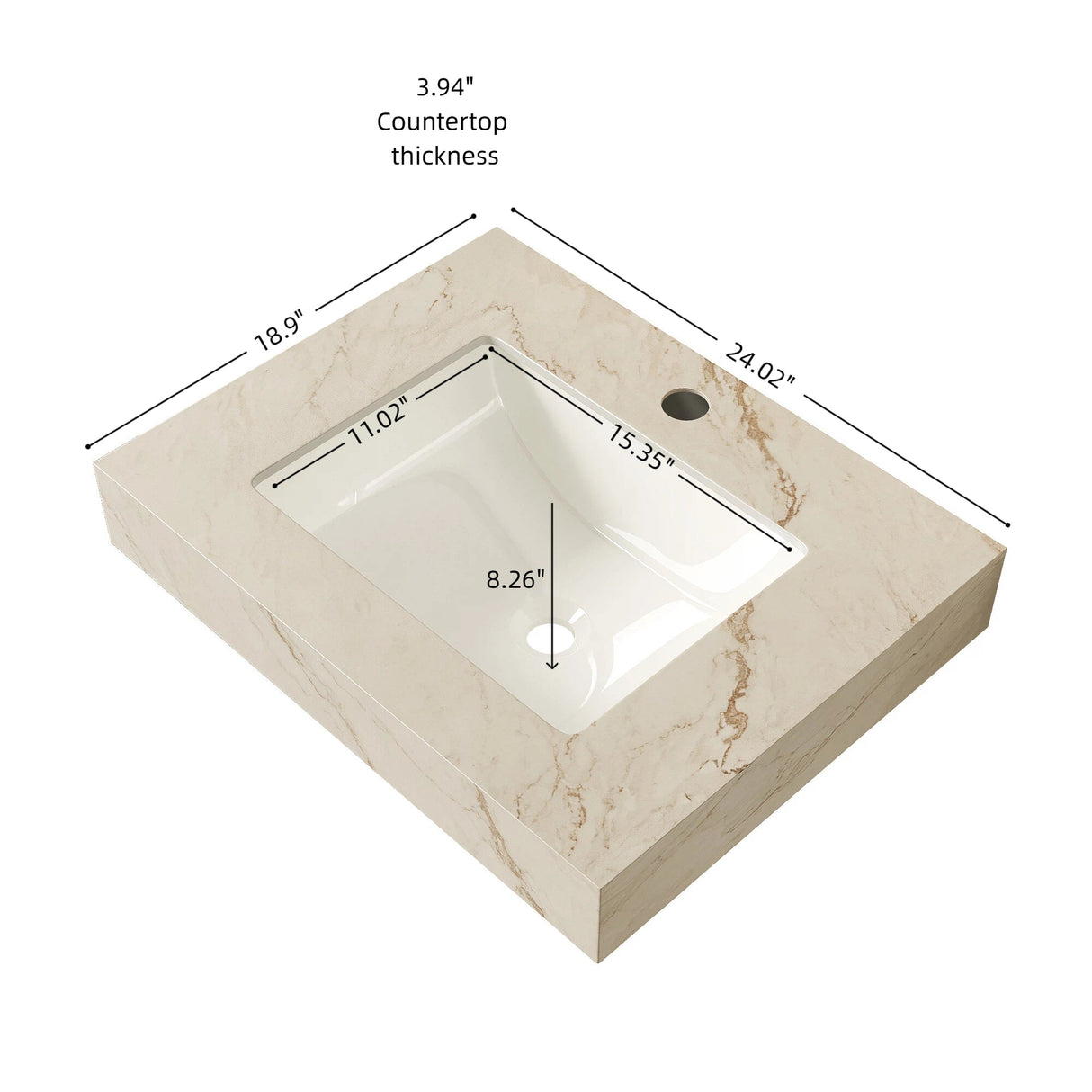 Premium 24" Bathroom Sink