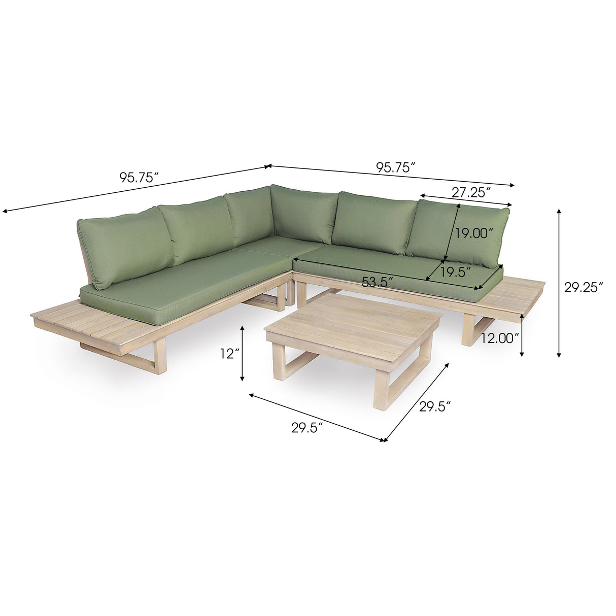 Sebastian 4-Piece Sofa Set