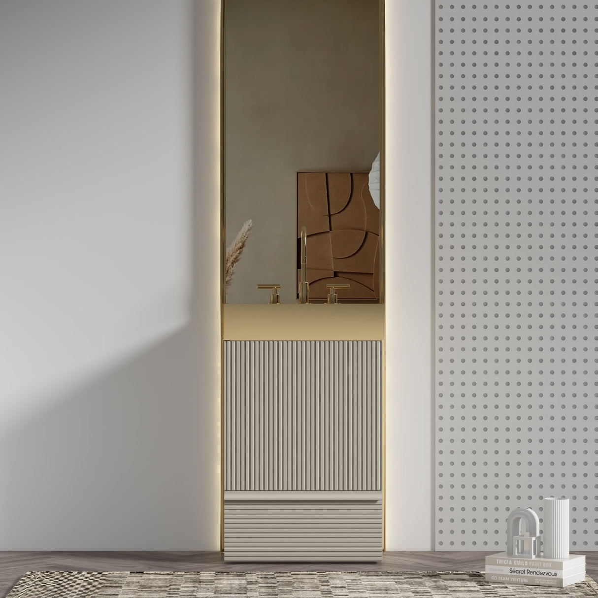 Gada 20" Striped Bathroom Vanity