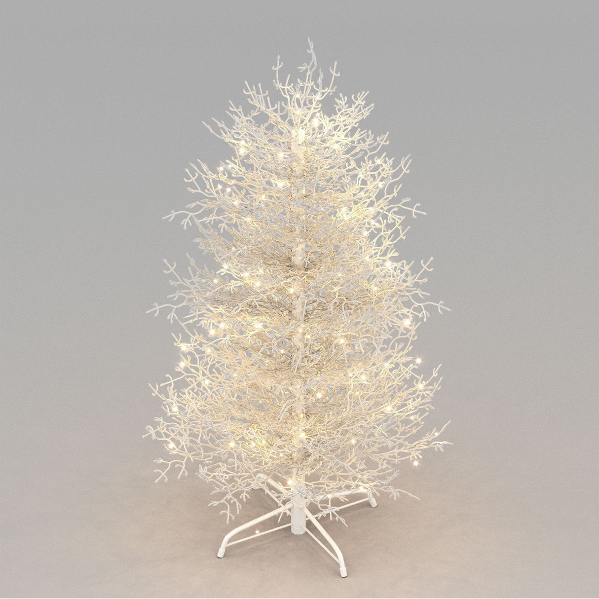4FT Pre-lit Aspen Fir Artificial Christmas Tree with 230 Warm White LED Lights