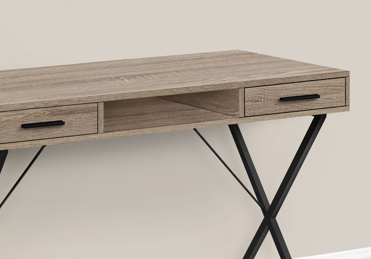 Computer Desk with Storage Drawers in Contemporary Style