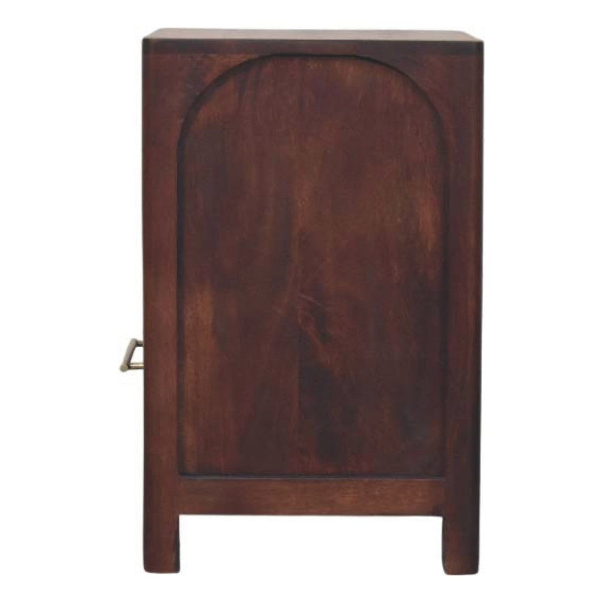Solid Wood Arched Edge 1 Drawer Bedside