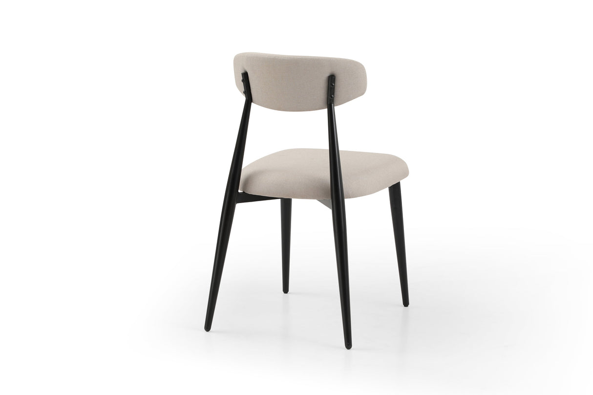 Modern Dining Chairs Set of 2 Light Grey