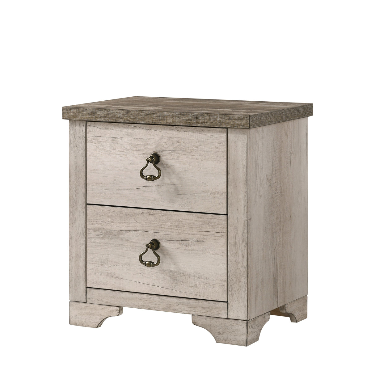 Cottage-Style-Distressed-2-Drawer-Nightstand-Nightstands