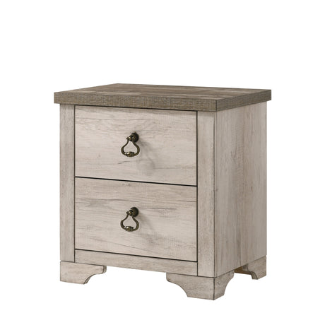 Cottage-Style-Distressed-2-Drawer-Nightstand-Nightstands