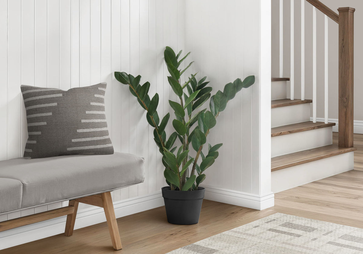 29" Tall, Artificial Plant, Zz Tree, Indoor, Faux, Fake, Floor, Greenery, Potted, Real Touch, Decorative - Green / Black