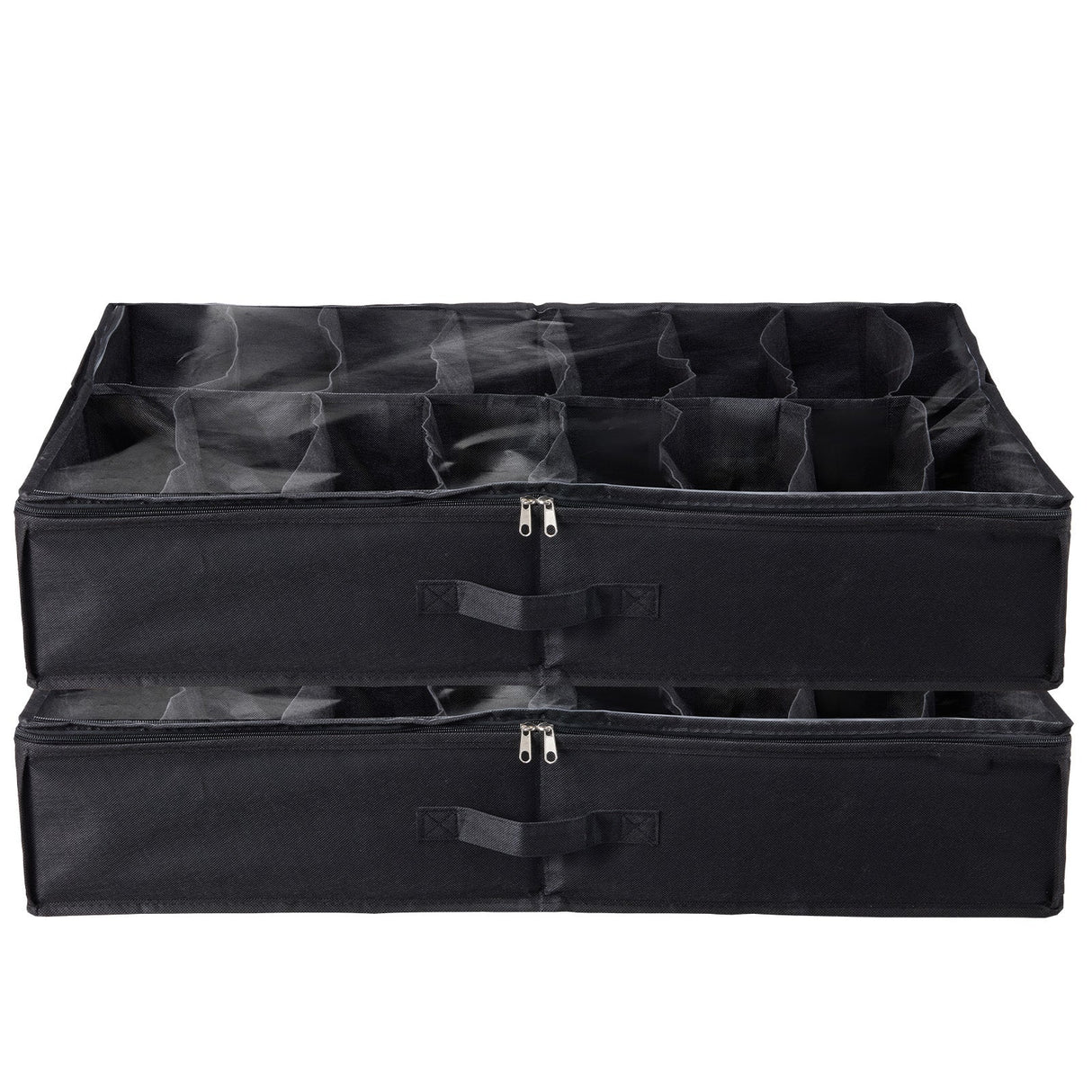 Sturdy Under Bed Shoe Storage Organizer, Set of 2