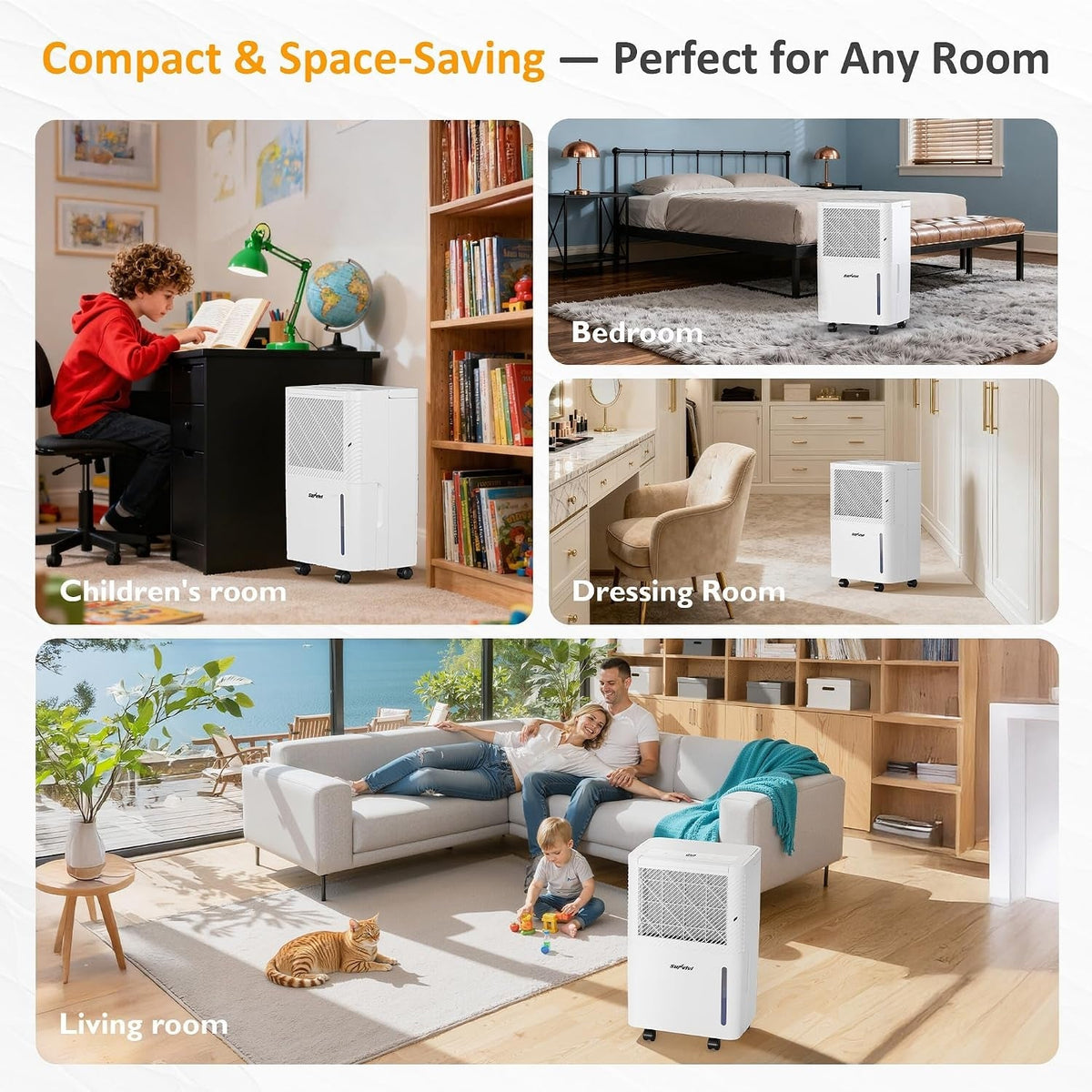 1500 Sq.Ft Dehumidifier for Home