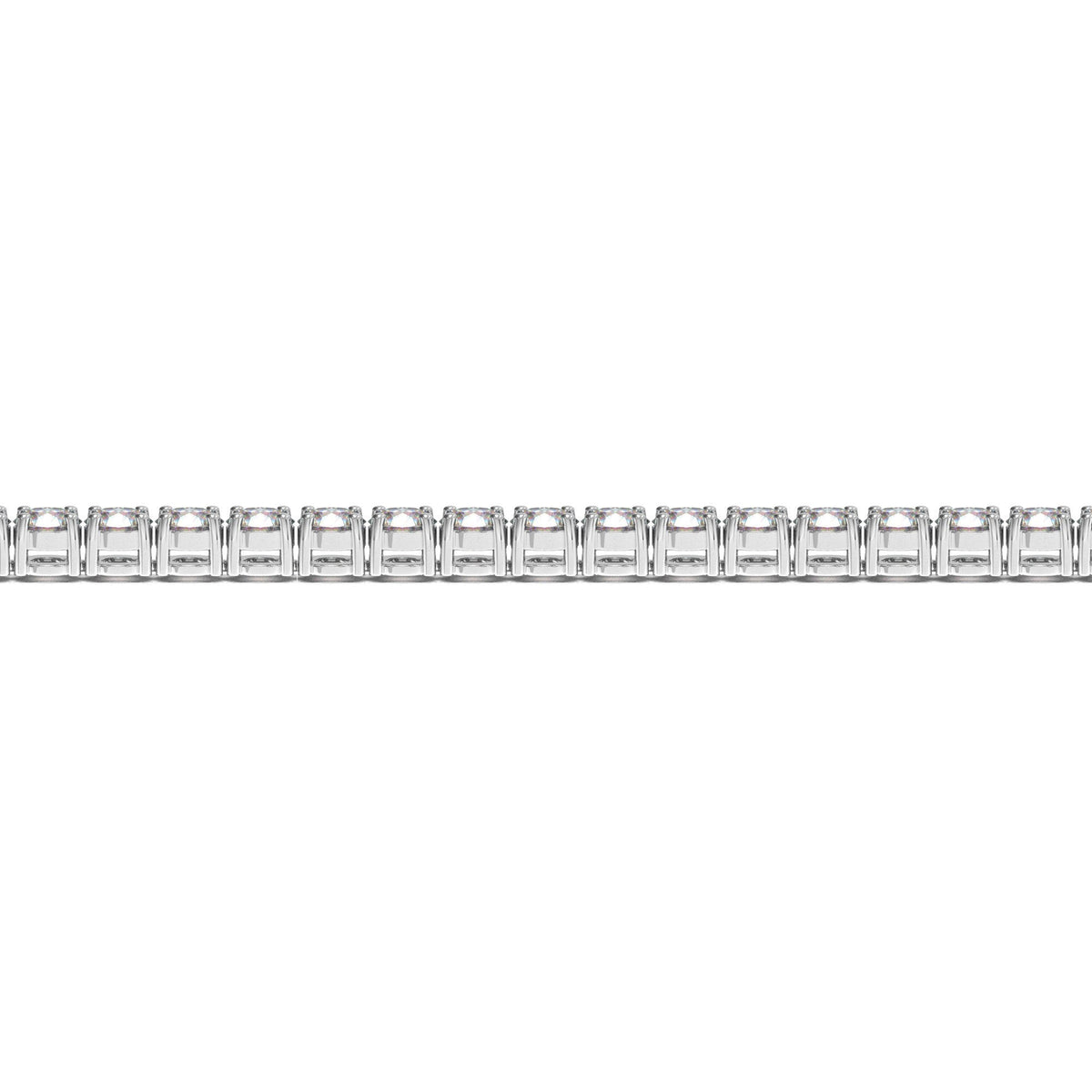 Lab Grown Round Diamond Tennis Bracelet in 14k White Gold (10 cctw F/G VS2/SI1)