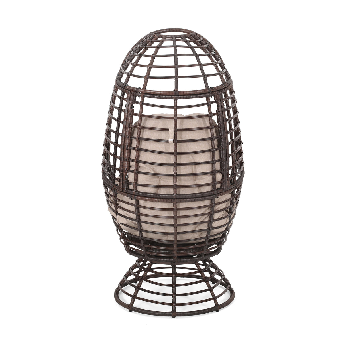 Robertson Handwoven Swivel Wicker Egg Chair