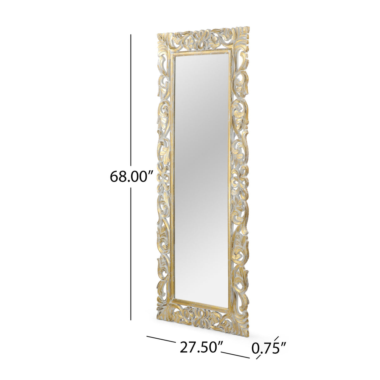 Rectangle Carved Mirror