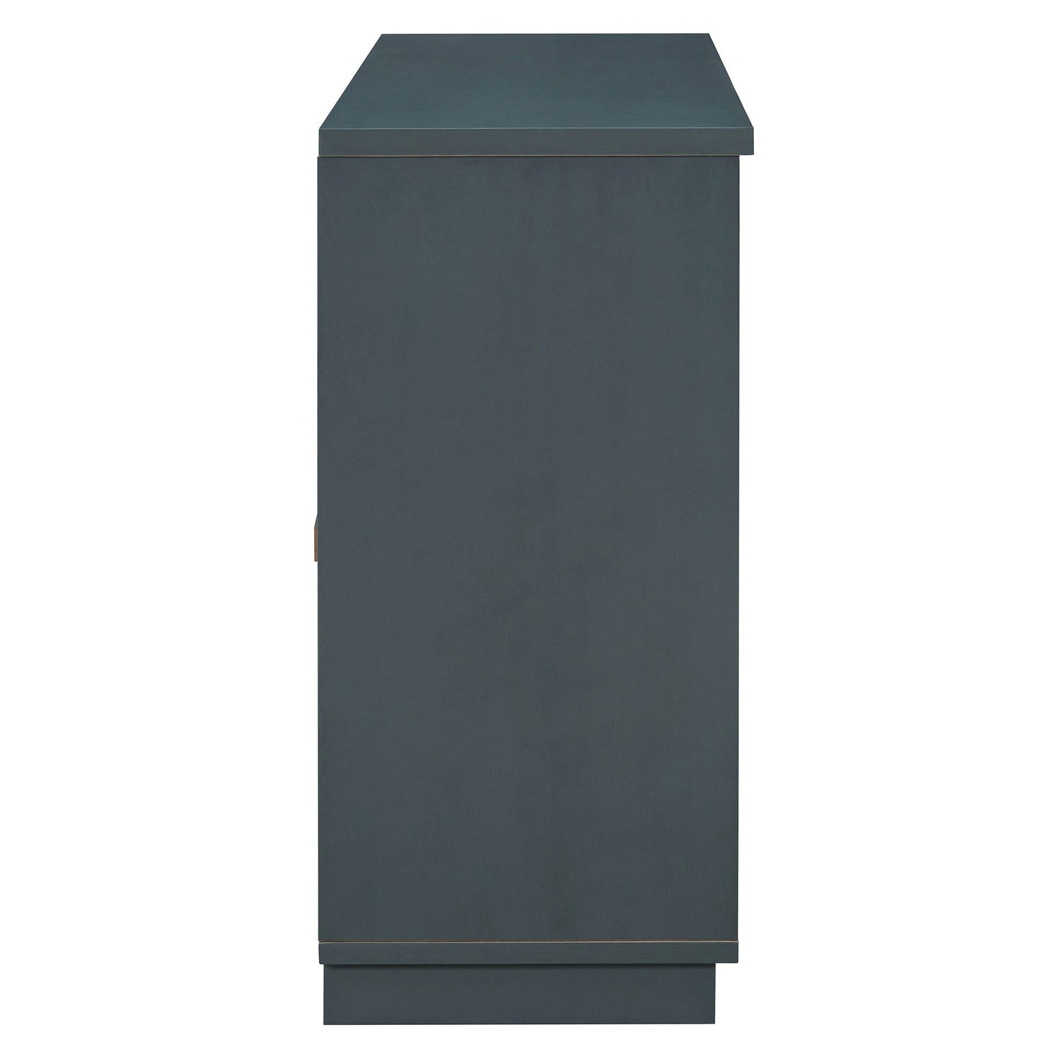 Arched Storage Cabinet with Glass Doors