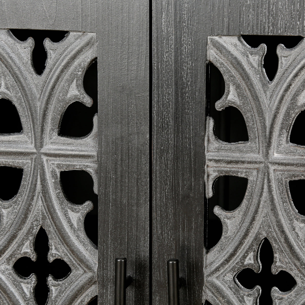 Hollow Four Door Antique Cabinet, American Country Style